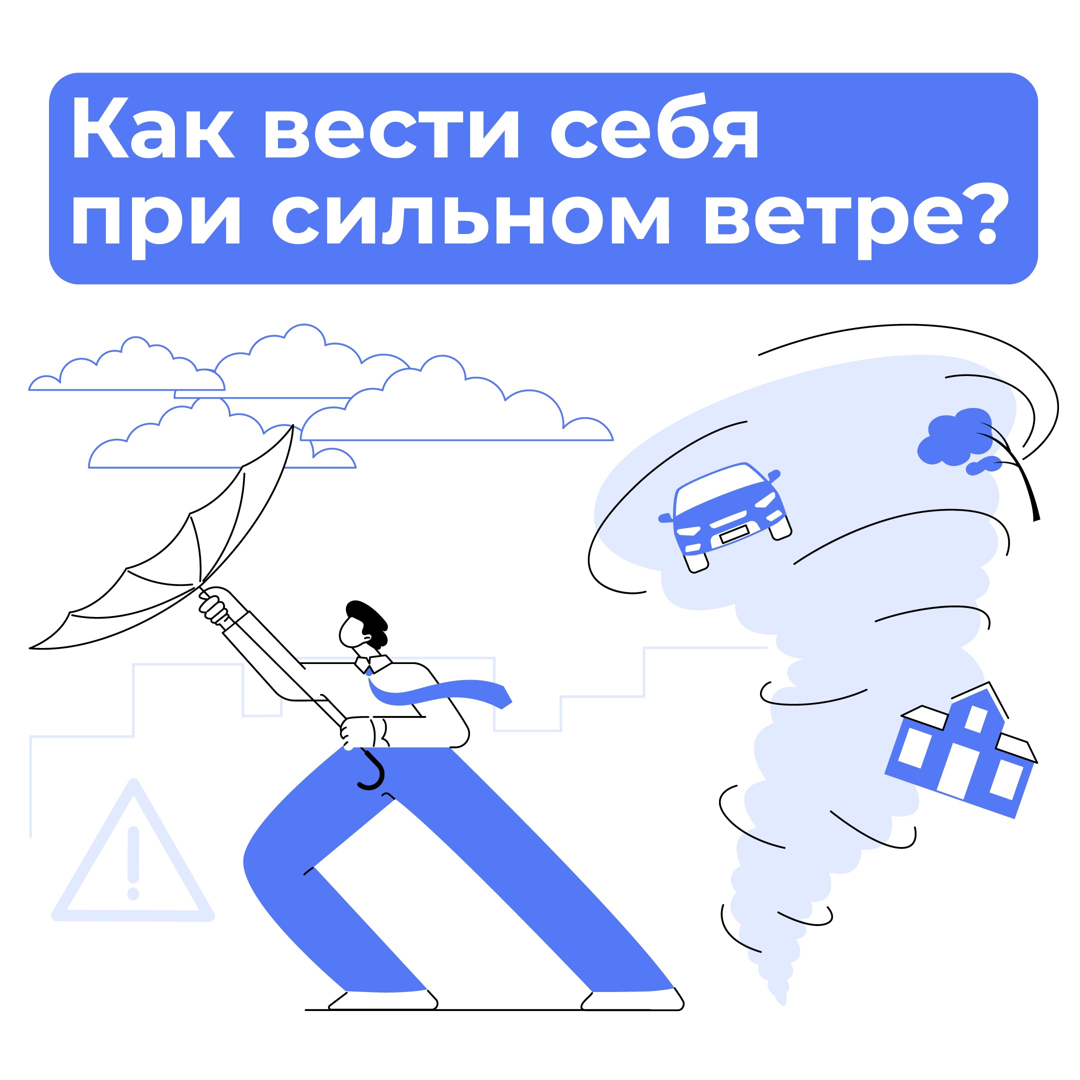 Когда на улице поднимается ураганный ветер, важно знать, как правильно вести себя..