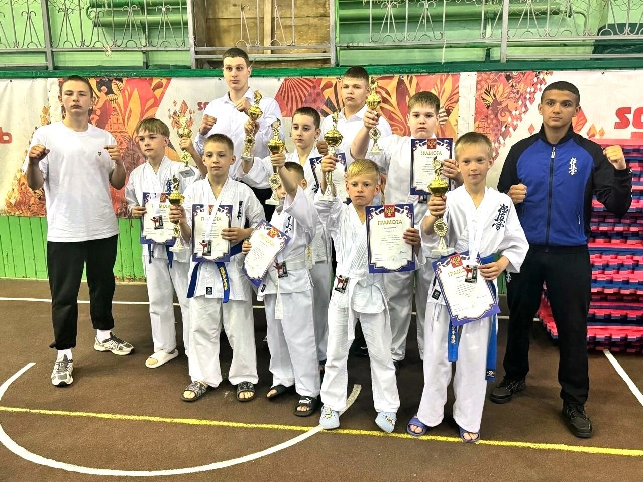 В городе Мичуринск, в спортивном комплексе &quot;Олимп&quot;, состоялись Открытое первенство спортивного клуба &quot;Самурай&quot; и спортивный праздник в рамках проведения Открытого клубного турнира по каратэ киокусинкай &quot;Первенство СК Самурай.
