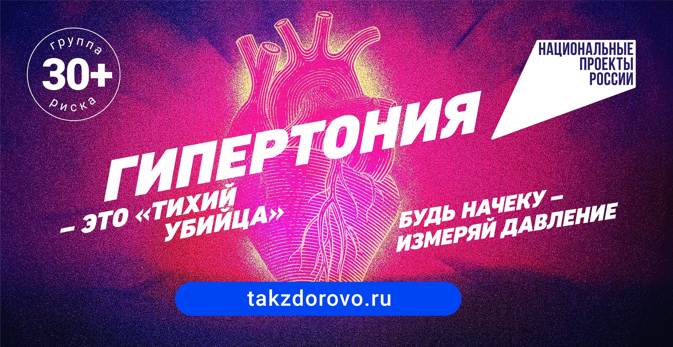 АНО «Национальные приоритеты» и Минздрав России разработали серию роликов, направленных на раннюю диагностику артериальной гипертонии..